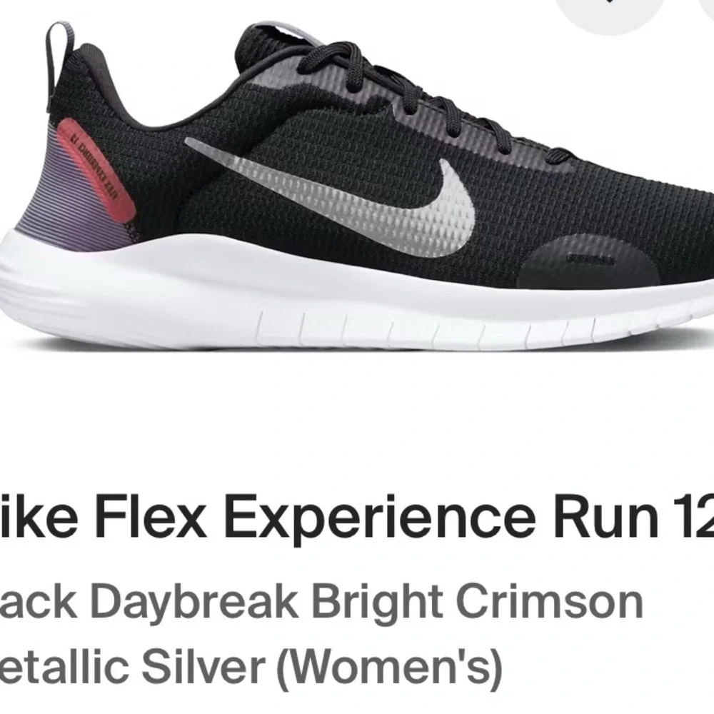 Nike Black and Silver Women's Sneakers